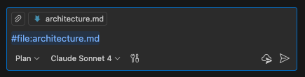 Selecting Plan mode in Copilot Chat