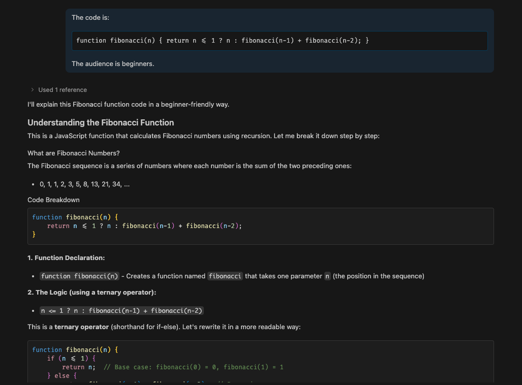 Prompt file in action